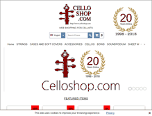 Tablet Screenshot of celloshop.com